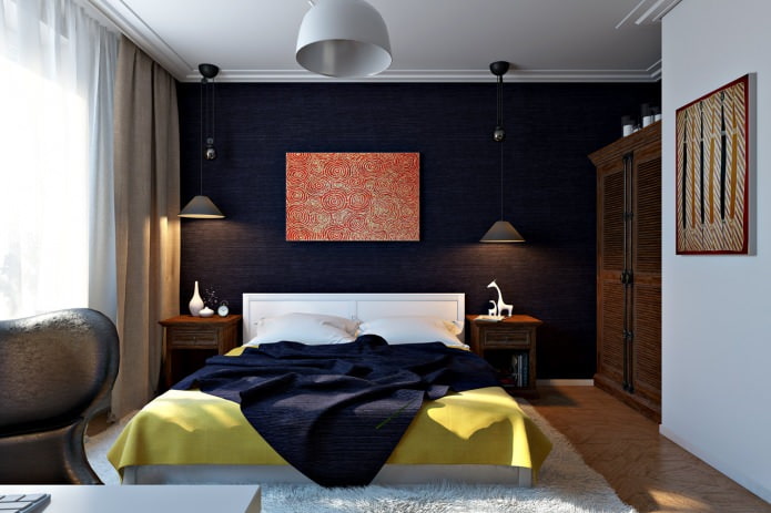 спальня в дизайн-проекте 4-комнатной квартиры