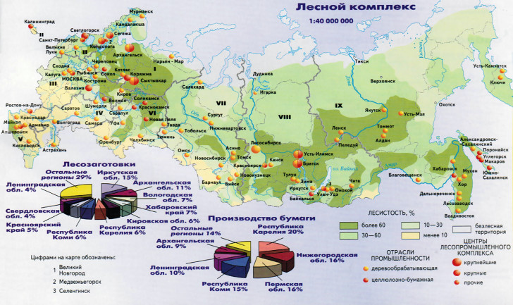 Лесной комплекс России География и факторы размещения