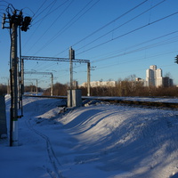 Вид на микрорайон Загорье, Москва