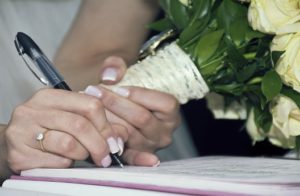Подписание брачного договора