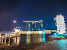 Сингапур, фонтан в виде льва