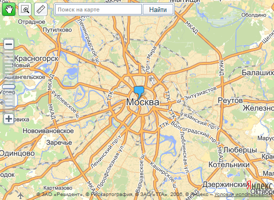 maps1 Яндекс карты на сайте недвижимости (RcheCMS realty)