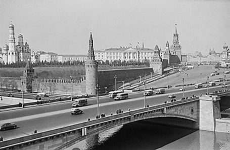 Вид на Кремль, 50-е годы ХХ века.