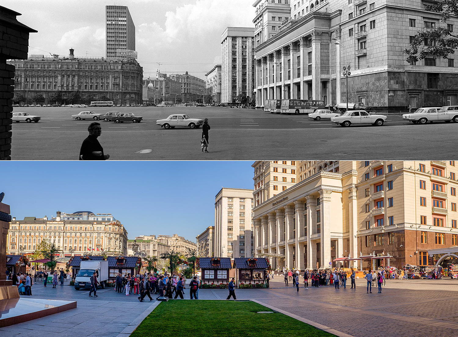 Фото москвы до и после