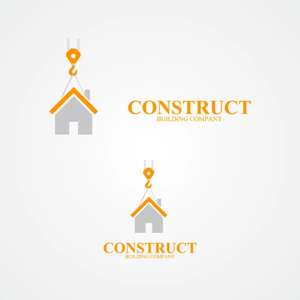 Векторная эмблема для строительной компании — стоковый вектор