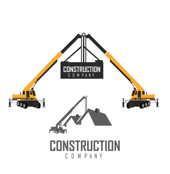 Шаблон логотипа строительной компании — стоковый вектор