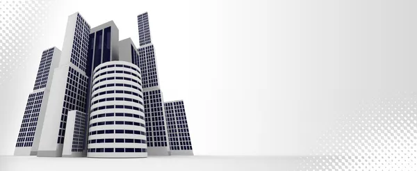 3D-здания — стоковое фото